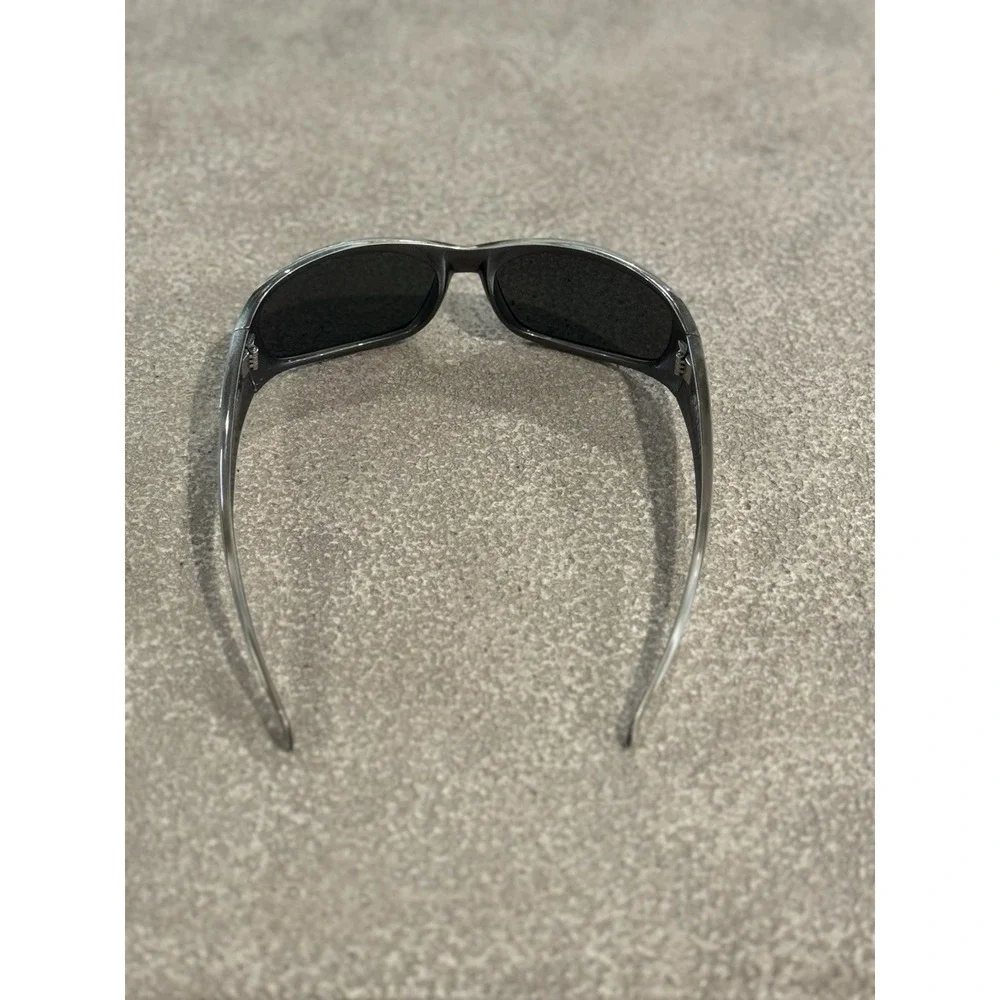 Kaenon NEW Men's Silver Polarized Full Rim Rhino Wrap Black Lenses Sunglasses